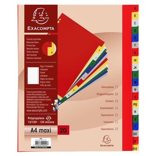 Exacompta 90E divider Polypropylene (PP) Multicolour - Image 1