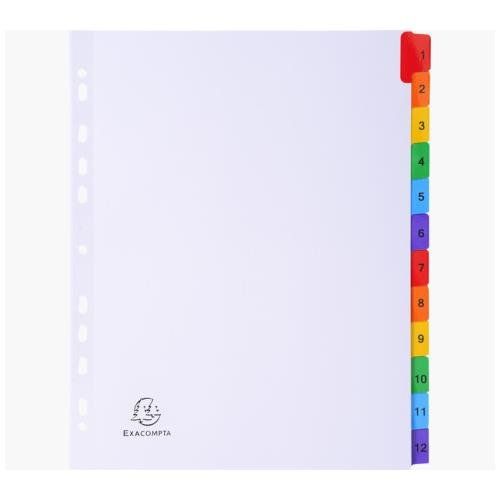 Exacompta 4112E divider Carton White - Image 1