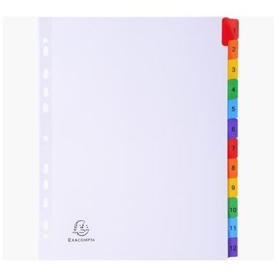 Exacompta 4112E divider Carton White