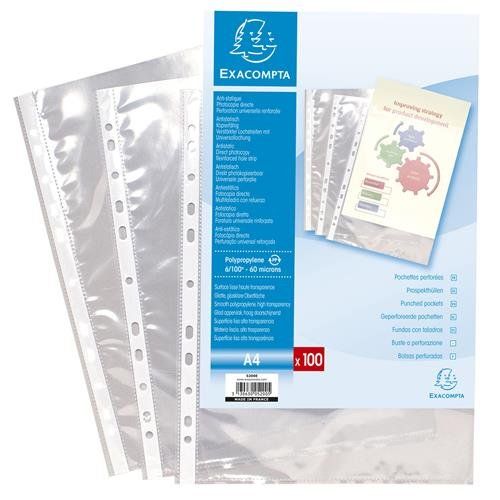 Exacompta 5200E sheet protector 210 x 297 mm (A4) Polypropylene (PP) - Image 1