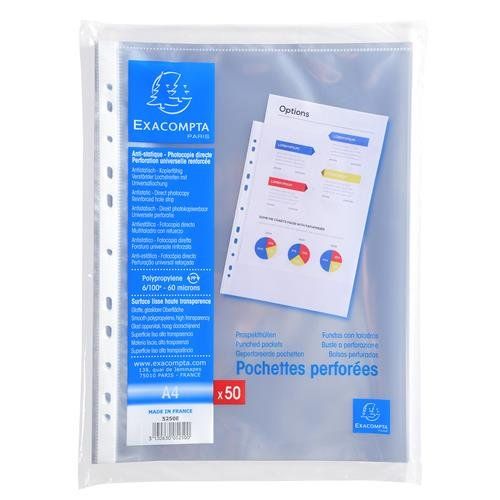 Exacompta 5250E sheet protector 210 x 297 mm (A4) Polypropylene (PP) - Image 1