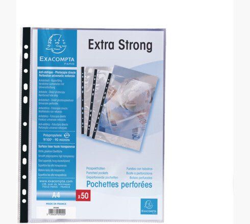 Exacompta 5920E sheet protector 210 x 297 mm (A4) Polypropylene (PP) - Image 1