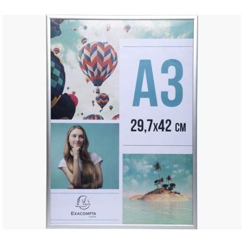 Exacompta Aluminium Photo Frame A3 Silver - 83758D - Image 1