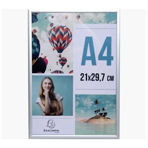 Exacompta Aluminium Photo Frame A4 Silver - 84758D - Image 1