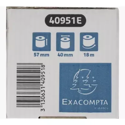 Exacompta 40951E thermal paper 18 m - Thumbnail 2