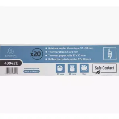 Exacompta Thermorolle SafeContact 43942E 57mmx9m 9 m - Thumbnail 2