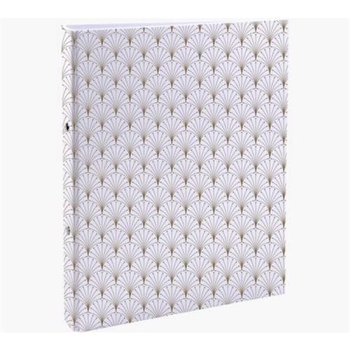 Exacompta Neo Deco ring binder A4 Black. Turquoise. White - Image 1