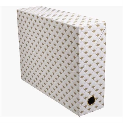 Exacompta Neo Deco box file 800 sheets Black. Turquoise. White Cardboa - Image 1