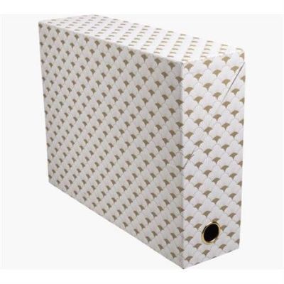 Exacompta Neo Deco box file 800 sheets Black. Turquoise. White Cardboa