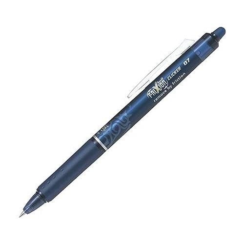 Pilot Frixion Clicker Erasable Gel Rollerball Pen 0.7mm Tip 0.35mm Line Blue Greenpack (Pack 12 + 12 Refills) - WLT435846 - Image 1