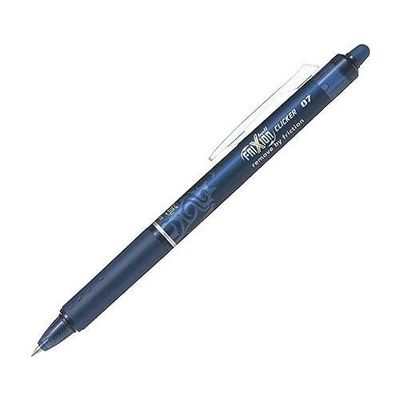 Pilot Frixion Clicker Erasable Gel Rollerball Pen 0.7mm Tip 0.35mm Line Blue Greenpack (Pack 12 + 12 Refills) - WLT435846