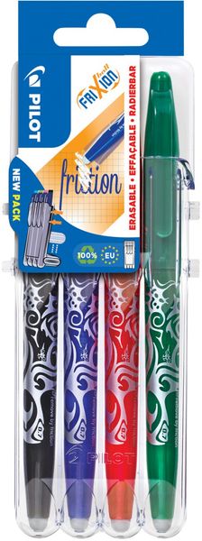 Pilot FriXion Ball Black. Blue. Green. Red 4 pc(s)