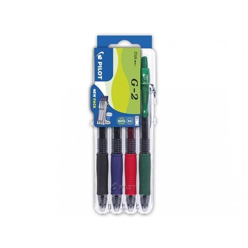 Pilot G-2 Black. Blue. Green. Red 4 pc(s) - Image 1