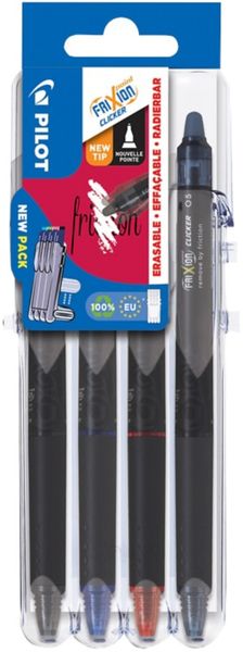Pilot Set2Go Frixion Synergy Point Clicker Erasable Retractable Gel Pe