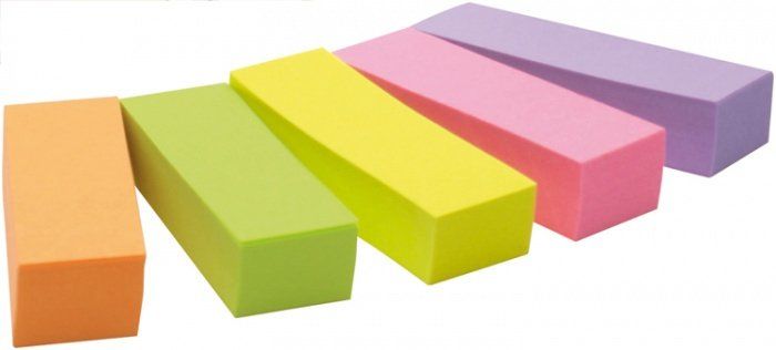 3M 670-5 note paper Rectangle Multicolour 100 sheets Self-adhesive - Image 1