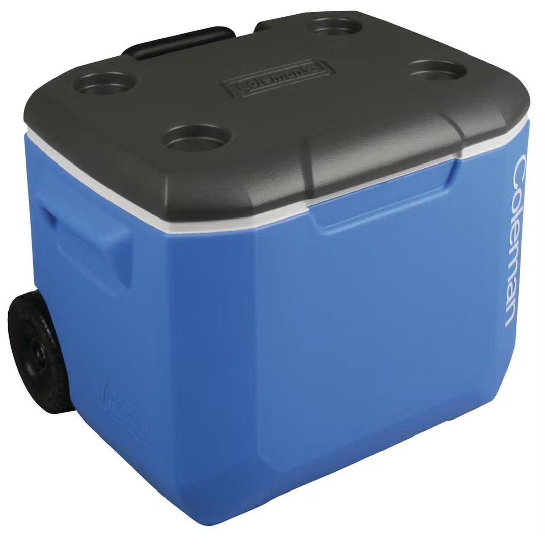 Coleman 60QT Performance Wheeled Cooler Box - Blue - Image 1