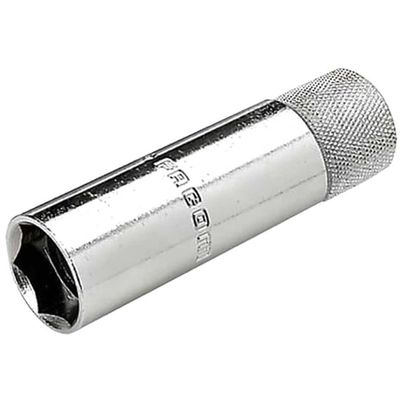 Facom 3/8" Drive Spark Plug Socket with Retainer 3/8" 16mm 250mm