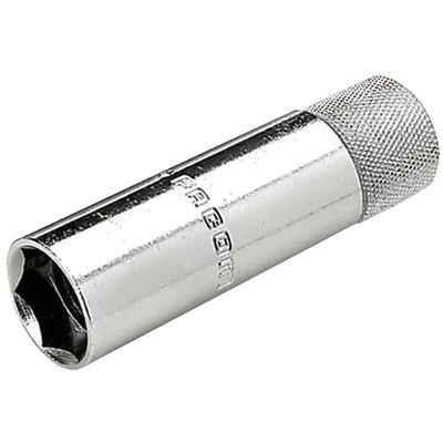 Facom 3/8" Drive Spark Plug Socket with Retainer 3/8" 21mm 90mm