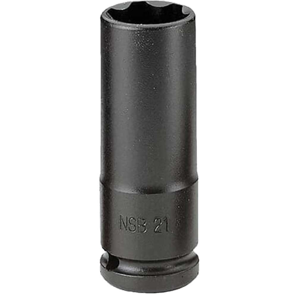 Facom 1/2" Drive Deep Thin Wall Hexagon Impact Socket 1/2" 21mm - Image 1