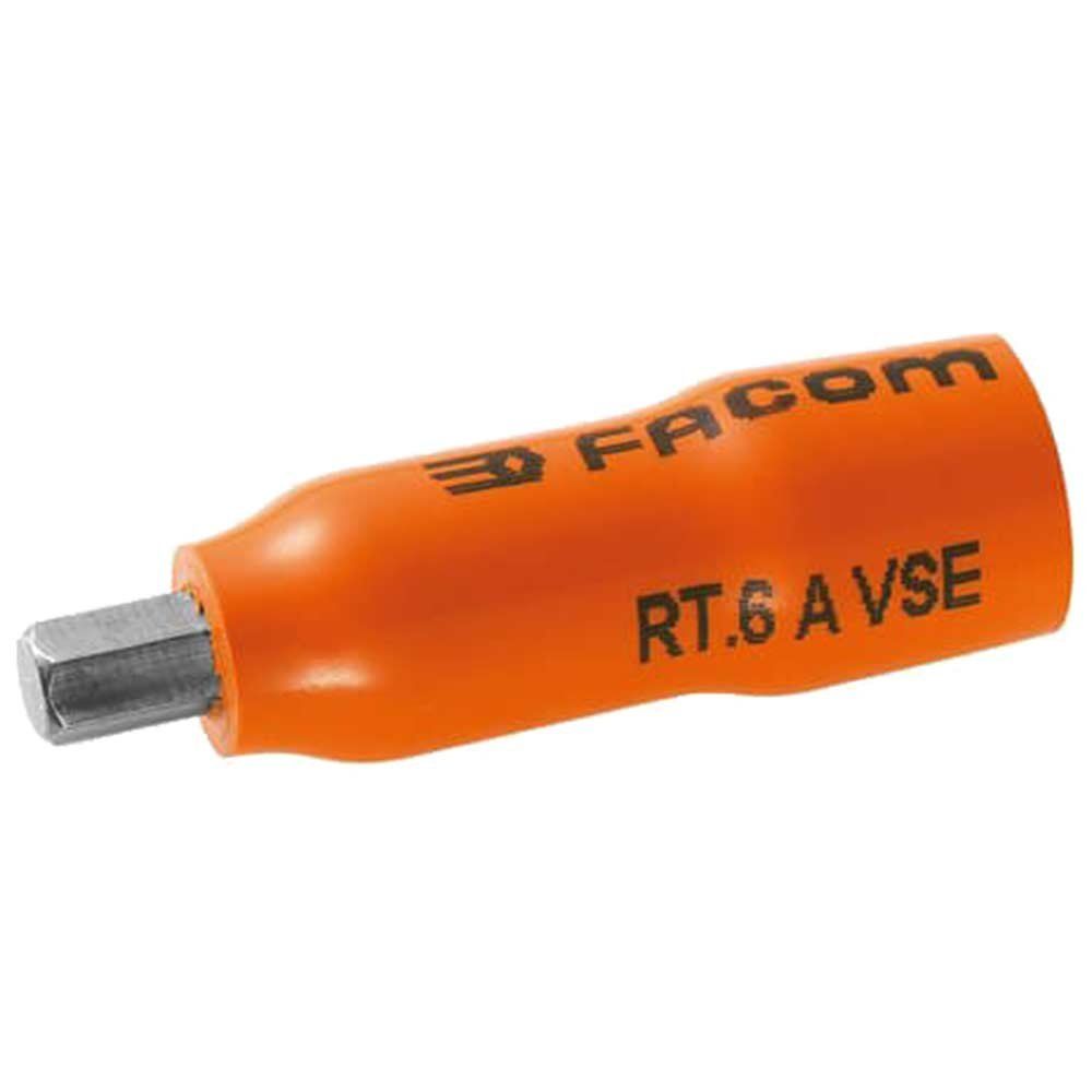Facom 1/4" Drive 1000v Insulated Hexagon Bit Socket 1/4" 4mm - Image 1