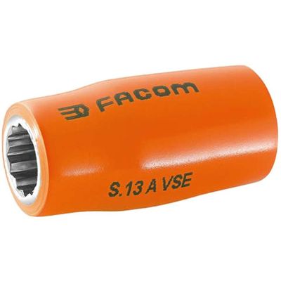 Facom 1/2" Drive 1000v Insulated Bi Hexagon Metric Socket 1/2" 10mm