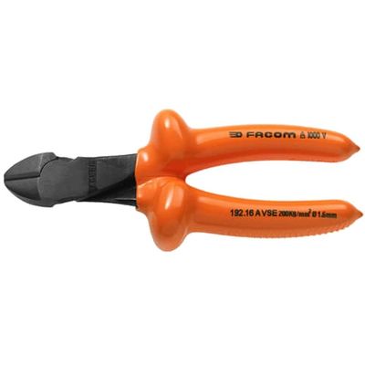 Facom 192 VSE Series Insulated Heavy Duty Side Cutters 160mm
