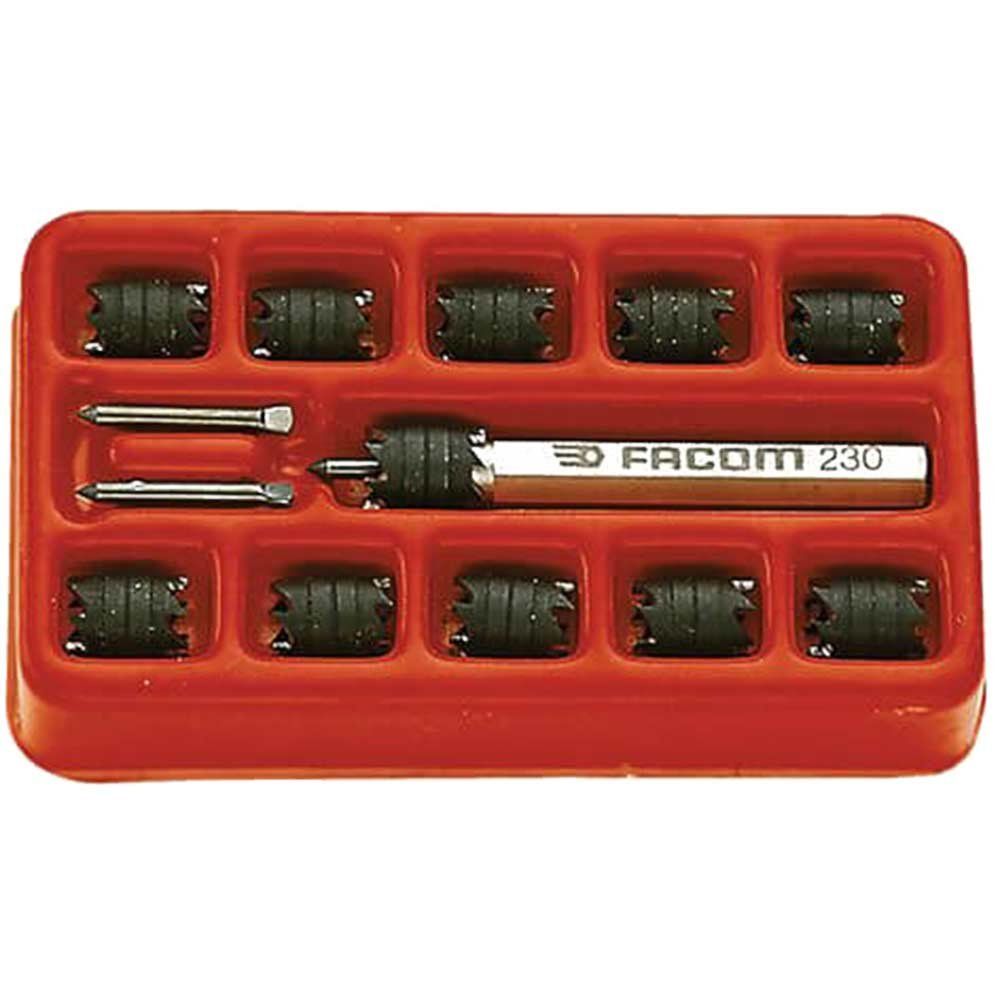 Facom 13 Piece Spot Weld Cutter Drill Bit Set - Image 1