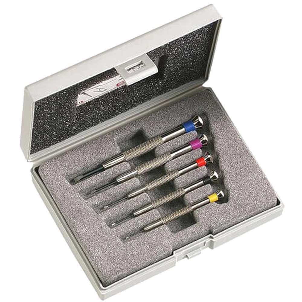Facom 5 Piece Watchmakers Precision Slotted Screwdriver Set - Image 1