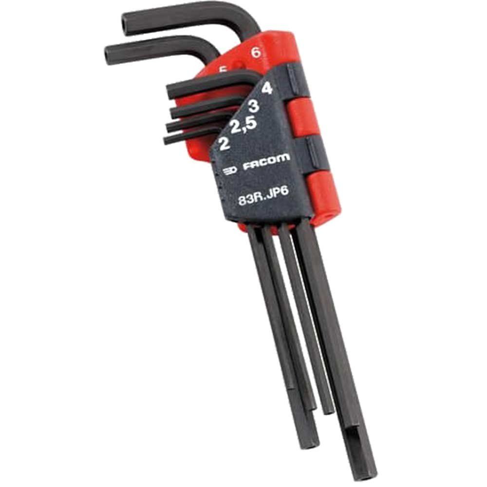 Facom 6 Piece Security Hexagon Allen Key Set Metric - Image 1