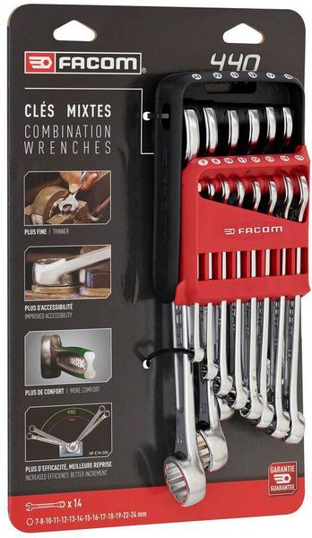 Facom 440.JP14PB 440.Jp14P Combination Spanner Set 14 Piece