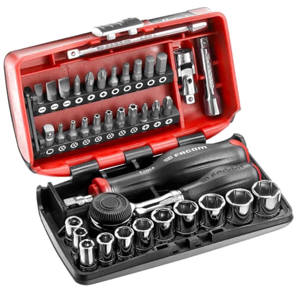 Facom 38 Piece 1/4" Drive NANO Socket and Bit Set 1/4" - Image 1