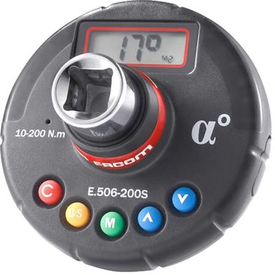 Facom 1/2" Drive 506 Series Electronic Torque and Angle Adaptor for Ratchets 1/2" 10Nm - 200Nm