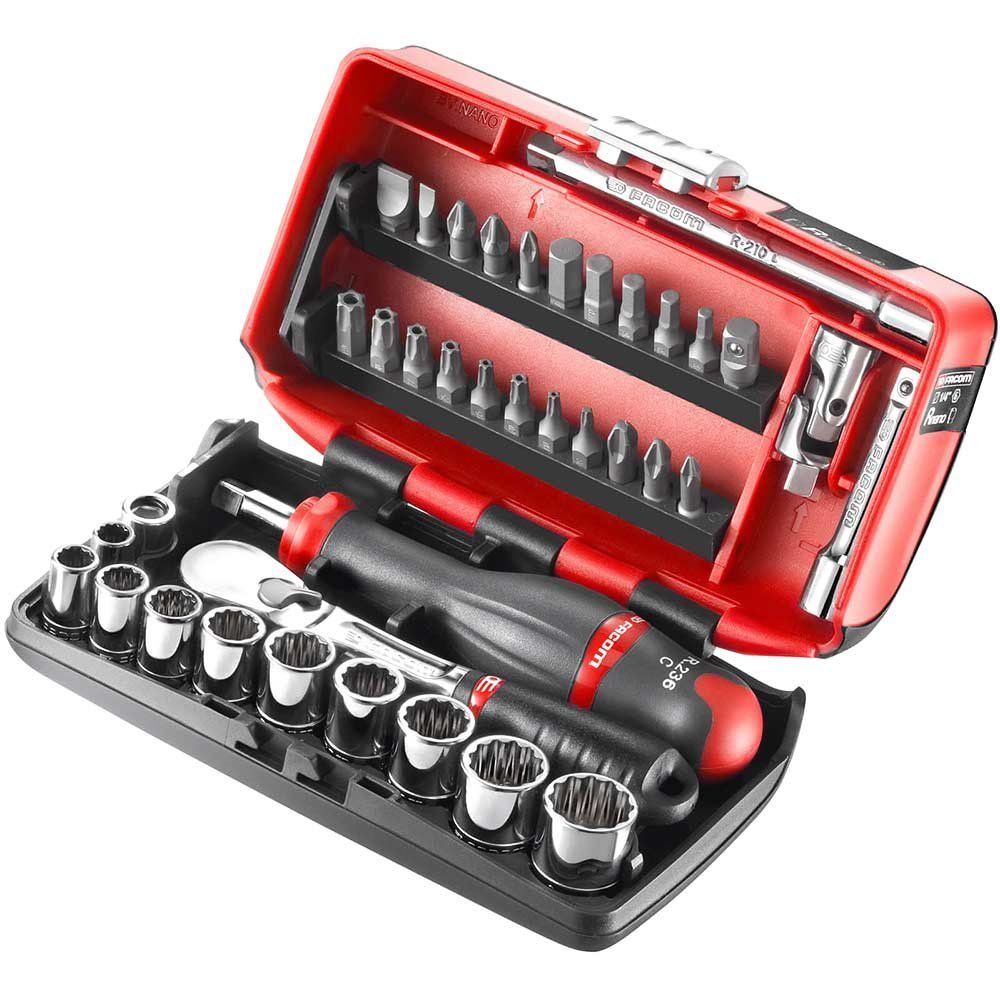 Facom 38 Piece 1/4" Drive NANO Socket and Bit Set Imperial 1/4" - Image 1