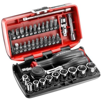 Facom 38 Piece 1/4" Drive NANO Socket and Bit Set Imperial 1/4"