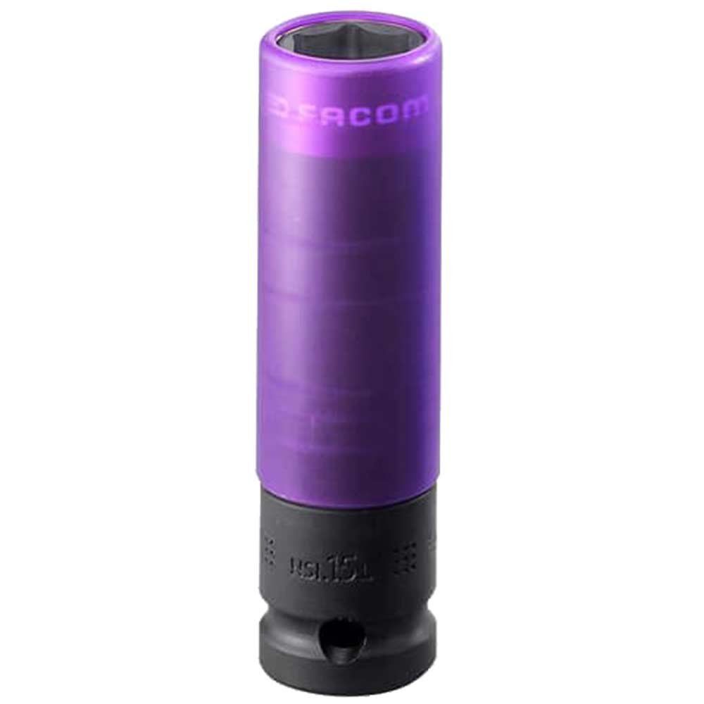 Facom 1/2" Drive Reinforced Impact Socket for Alloy Wheels Metric 1/2" 15mm - Image 1