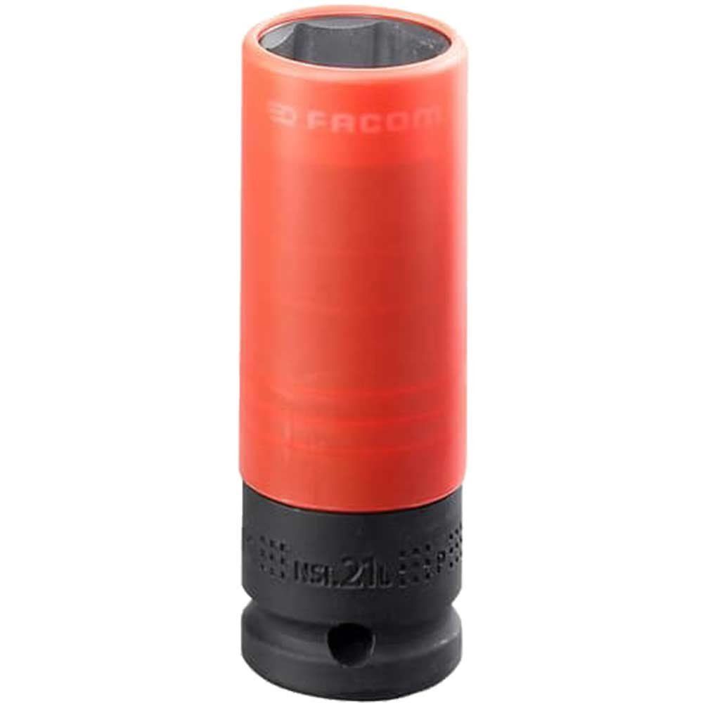 Facom 1/2" Drive Reinforced Impact Socket for Alloy Wheels Metric 1/2" 21mm - Image 1