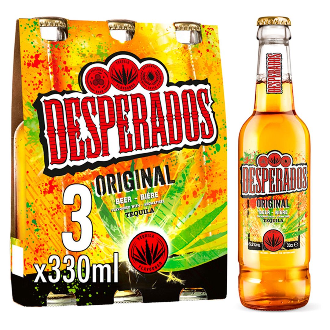 Desperados Original Beer Lager Bottles 3 x 330ml - Image 1