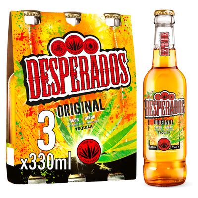 Desperados Original Beer Lager Bottles 3 x 330ml