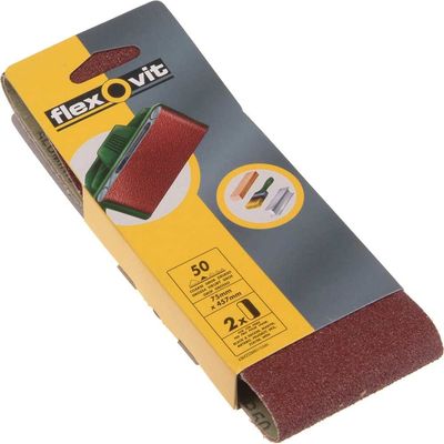 Flexovit 63642526463 Cloth Sanding Belt 457 X 75Mm Medium 80G (Pack 2)
