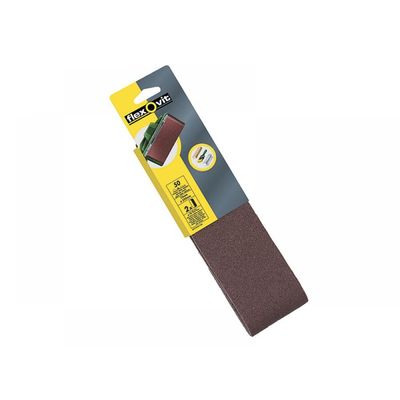 Flexovit 63642526466 Cloth Sanding Belt 533 X 75Mm Coarse 50G (Pack 2)
