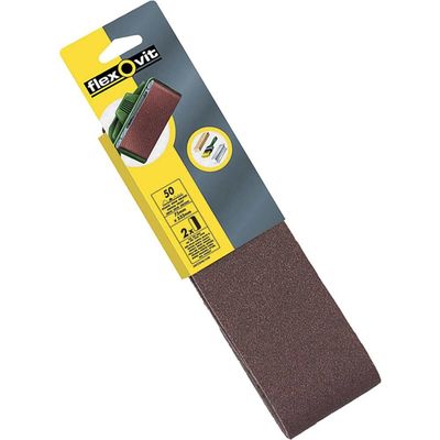 Flexovit 63642526470 Cloth Sanding Belt 533 X 75Mm Fine 120G (Pack 2)