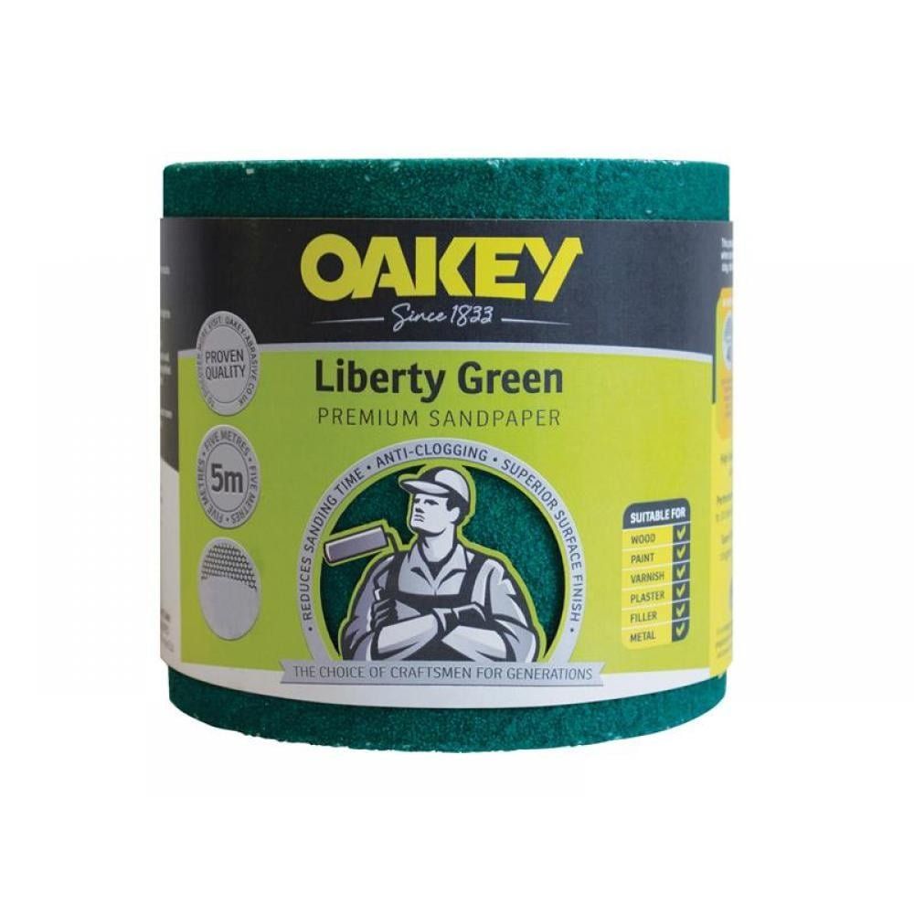 Oakey Liberty Green Roll P60 115mm x 5m - Image 1