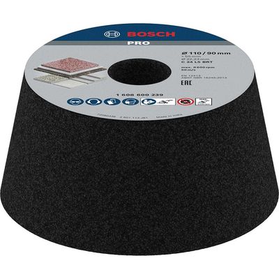 Bosch PRO Conical Abrasive Cup Wheel for Stone 110mm 24g
