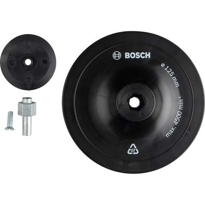 Bosch PRO Backing Pad and Shank for Drills 125mm