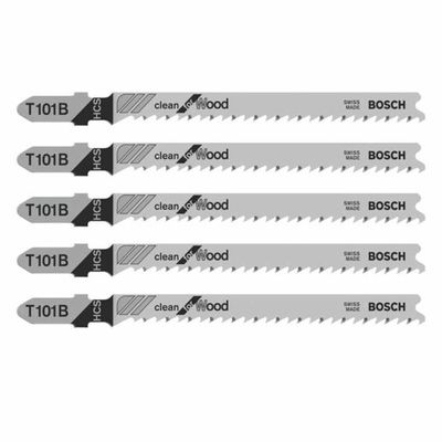 Bosch T101BR Clean for Wood Jigsaw Blades (Pack 5)