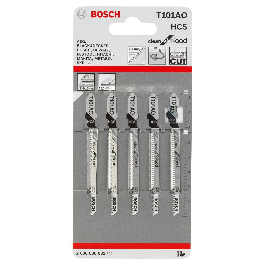 Bosch Blades 5 Pck T101AO 2608630031 - Image 1