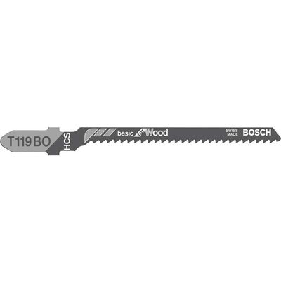 Bosch T119 BO Wood Cutting Jigsaw Blades Pack of 5