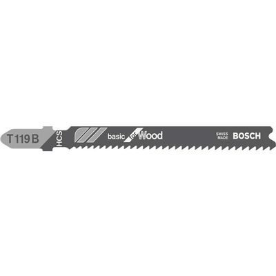 Bosch T119 B Wood Cutting Jigsaw Blades Pack of 3