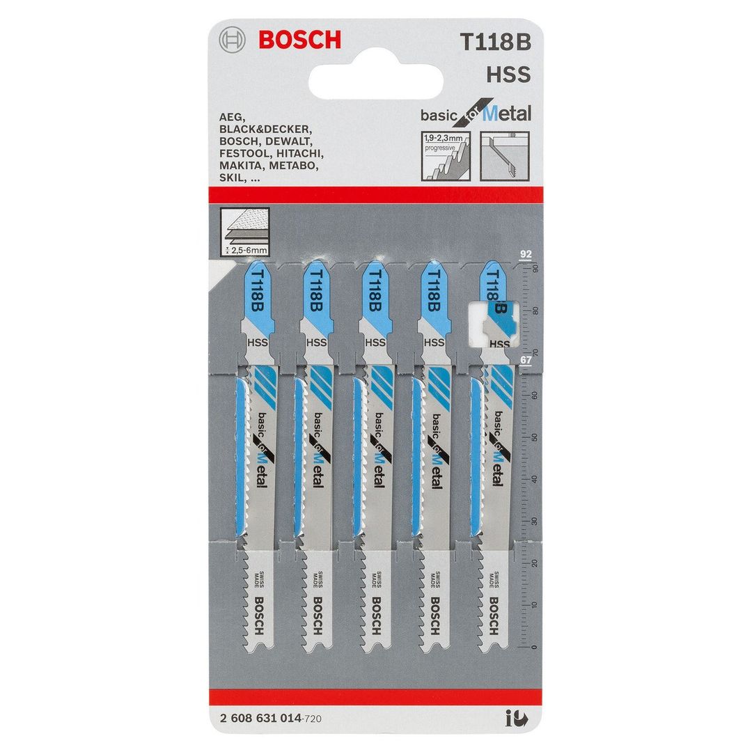 Bosch T 118 B Basic for Metal Jigsaw Blade - Image 1