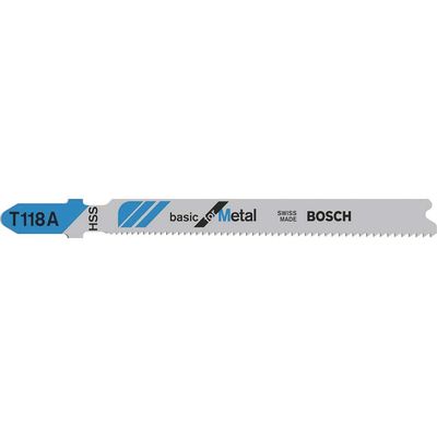 Bosch T118 A Metal Cutting Jigsaw Blades Pack of 3